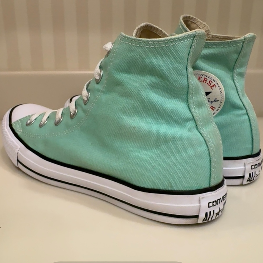 Converse Chuck Taylor All Star High Top Beach Glass Green Sneakers - Picture 7 of 16